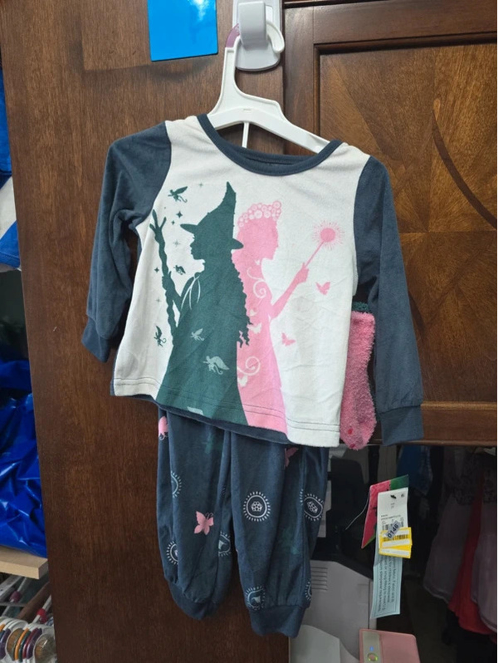 2t brand new, wicked pajamas with socks, item, 146G7